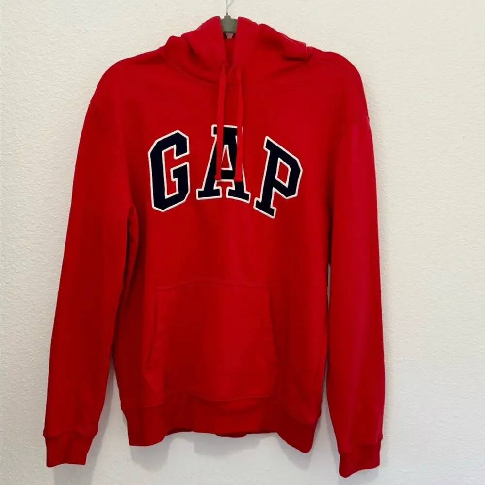 GAP Men's Hoodie Sweater Red NWOT Medium - Picture 2 of 6